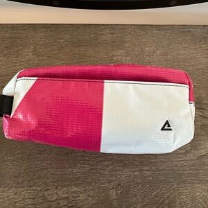 Rareform dopp toiletry kit made of old billboards pink